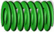 Die spring - ISO green Die spring - ISO green