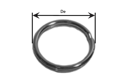 Disegno tecnico - Anelli di sicurezza a spirale - Zincato