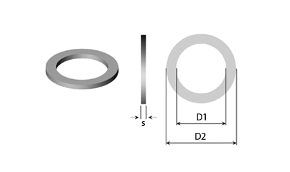 Disegno tecnico - Rondelle piane & Rasamenti